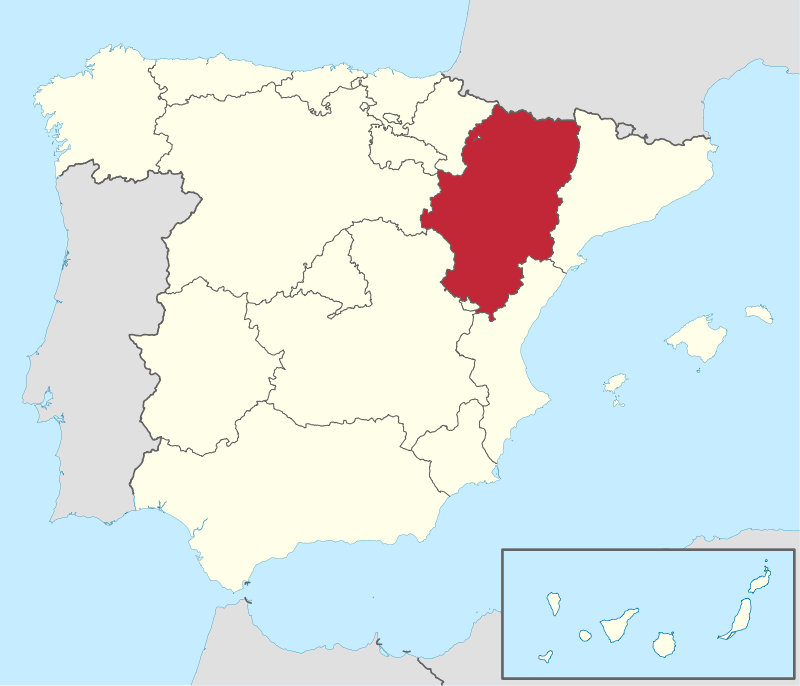 Ubicación en España: Aragón