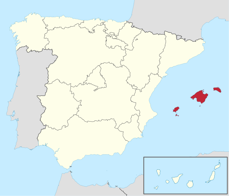 Ubicación en España: Islas Baleares