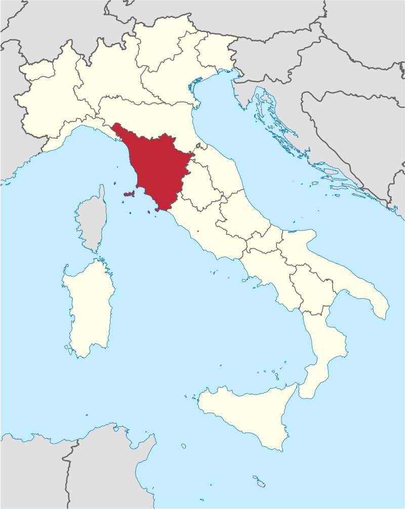Posizione in Italia: Toscana