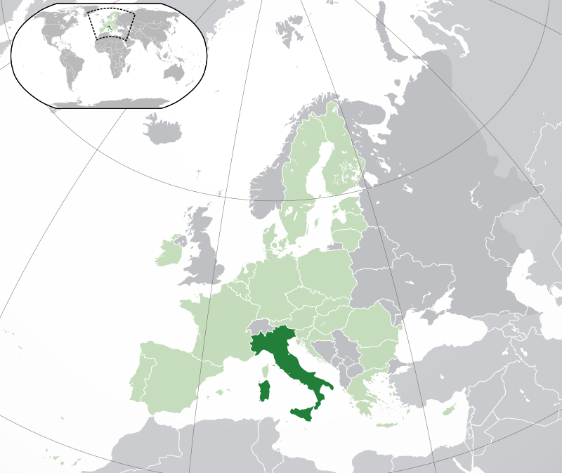 Posizione dell'Italia nel mondo