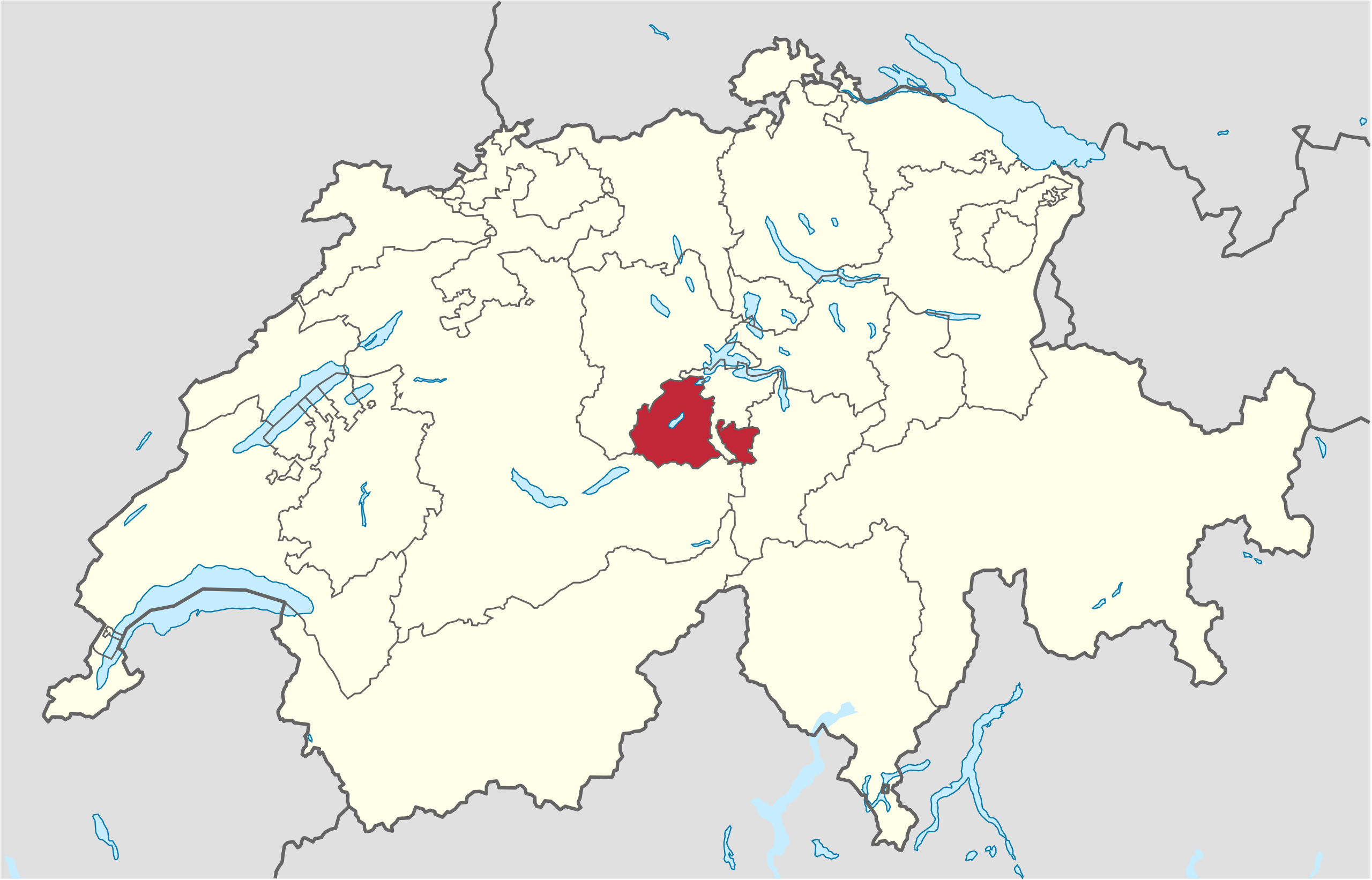 Ubicación en Suiza: Obwalden