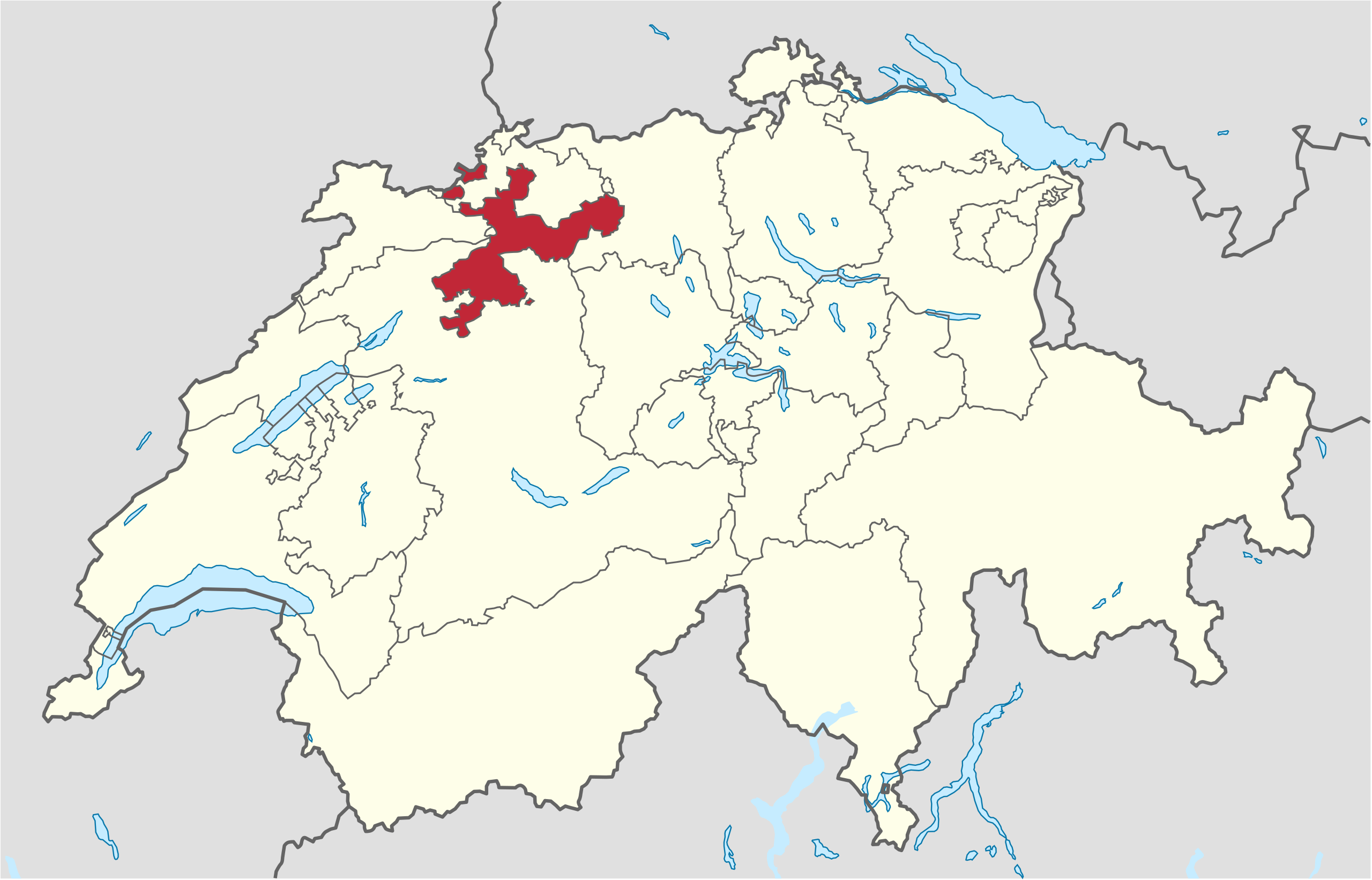 Ubicación en Suiza: Soleura